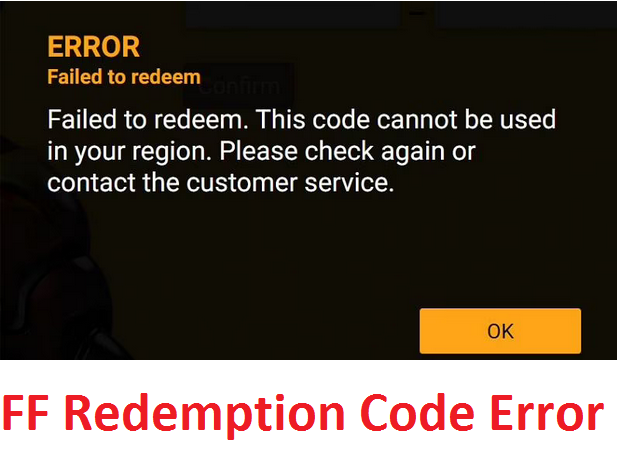 FF Redemption Code Error