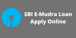 E-Mudra Loan SBI Apply Online