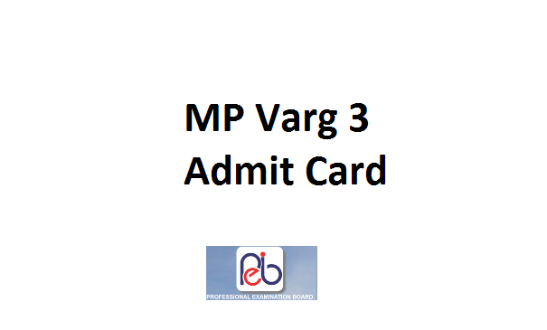 MP Varg 3 Admit Card