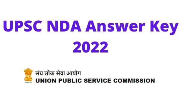 UPSC NDA Answer Key 2022