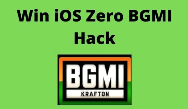 Win iOS Zero BGMI Hack